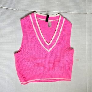 Divided Knit Sweater Vest